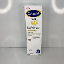 CETAPHIL SPF 40 Sunscreen Tinted Lotion with Zinc Oxide, 1.7 fl oz EXP 12/2027