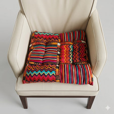 Cushion Seat Pads For Chair Indoor With Tie On, Soft Extra Comfort Set Of 2