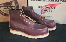 Red Wing 8138 (6-inch Moc-toe)  US Men's Size 8 EE (Amber Harness)