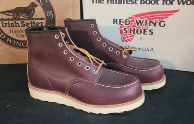 Red Wing 8138 (6-inch Moc-toe) US Men's Size 8 EE (Briar Oil Slick