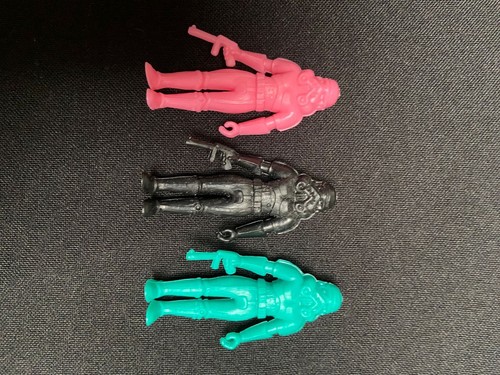 lot x 6 Dunkin Figures Darth Vader & Trooper original Star Wars LFL 1985 Yupi - Picture 7 of 8