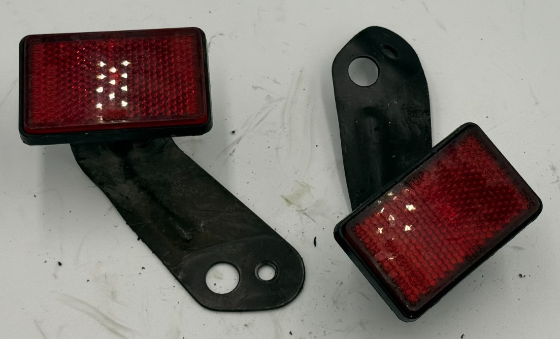 2007 Kawasaki Ninja ZX600 ZX 600 J ZZR600 Red Reflectors Reflecter