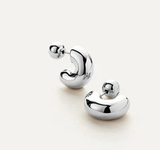 JENNY BIRD Tome Hoops - Small - Silver