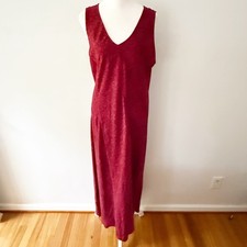 Vintage Women 90s Subtle Floral Patchwork Maxi Dress Large Monochrome Romantic