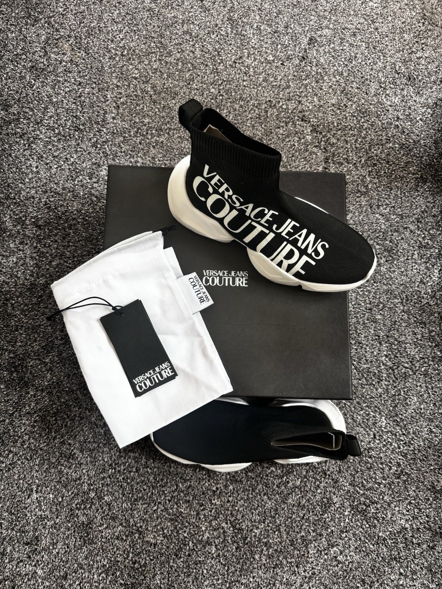 Versace Jeans Couture Women's Sock Boot Trainers Size UK