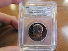 1965 US 40% Silver Kennedy Half Dollar ICG Genuine Ruthenium & Rose Gold Finish