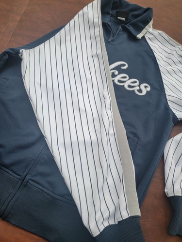 NY Yankees Jacket by Stiches Size Large Zip Up - Picture 6 of 11