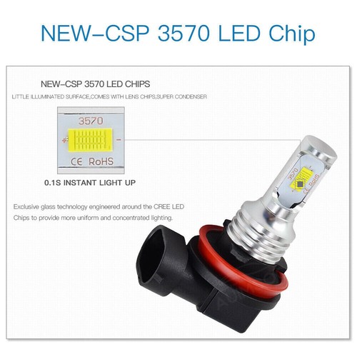 4sides For Toyota Camry 2007-2013 2014 LED Headlight High/Low Beam+ Fog Light 6x - Foto 15 di 17