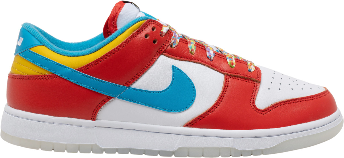 milieu Pijnstiller Aankondiging Nike Dunk Low x LeBron James x Fruity Pebbles Red for Sale | Authenticity  Guaranteed | eBay