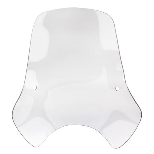Large 19x17" Clear Windcreen Universal Motorcycle 7/8 & 1" Handlebar Windshield - Picture 7 of 7
