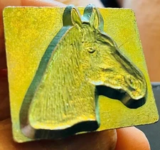 1 INCH LEATHER STAMP TOOL 8503 MULE HEAD OR HORSE HEAD