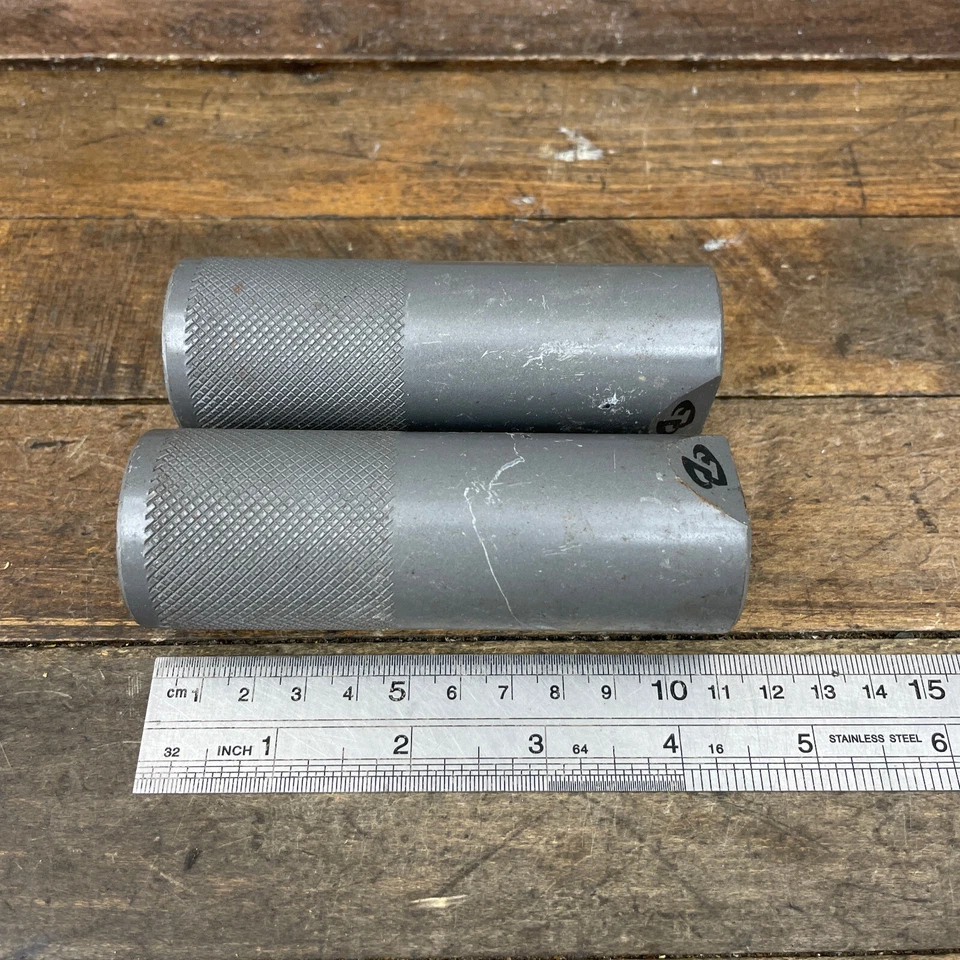 Trek BMX Pegs Old School BMX Freestyle Sub Vert 1999s 00s Socket Pegs Gray Set - Image 3 of 4