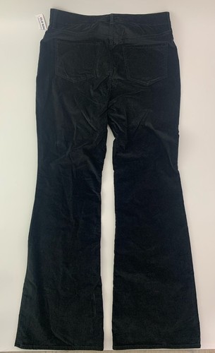 Old Navy Pants Higher High-Rise Flare Sz 14 Black Velour Secret-Smooth NWT - Picture 5 of 8
