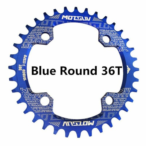 Bike Crank 104BCD Narrow Wide 32T/34T/36T/38T MTB Chainring Circle Single Plate - Picture 15 of 36