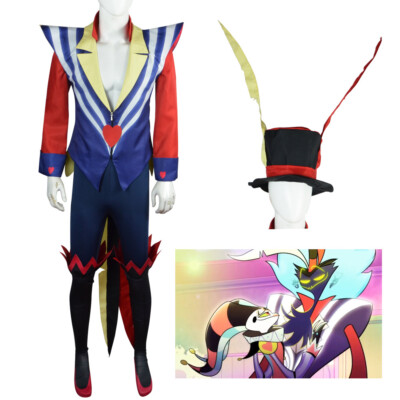 Cosplay Helluva Boss Ozzie Asmodesu Jacke Hut Kostüme Halloween Karneval Anzüge
