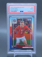 2022-23 Donruss Optic Holo FIFA #22 DAVID ZIMA Czechia RC PSA 9