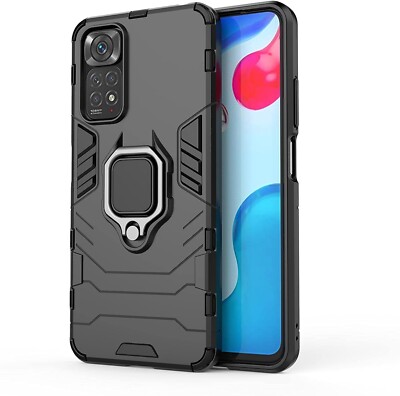 COVER FOR XIAOMI PEU X4 NFC MAGNETIC HARD SHOCKPROOF CASE ARMOR RING BLACK