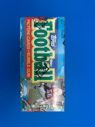 1986 Topps Football Wax Box BBCE Authenticated Non X Jerry Rice Steve Young RC - Picture 4 of 6