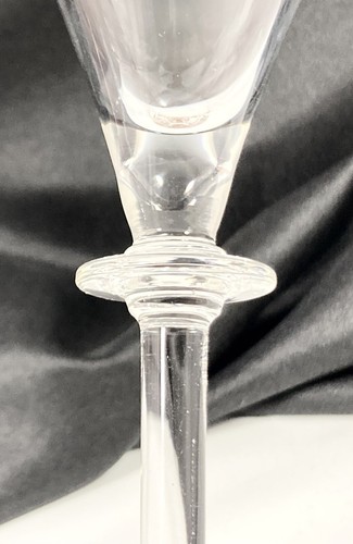 Polish Etch Floral Leaf Dot Wafer Stem Starburst Foot Cocktail Goblet 8 3/4" Vtg - Picture 5 of 15