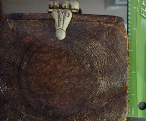 Antigua billetera de cinturón de cuero suave vintage de 6" x 4" - Imagen 6 de 6