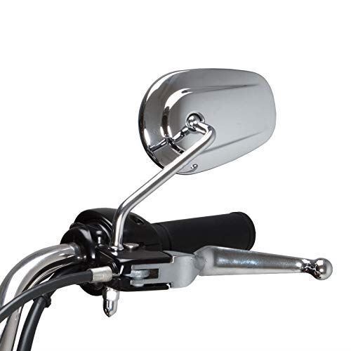 Universal 8mm Chrome Motorcycle Mirrors for Harley-Davidson FLHR Road King 03-03