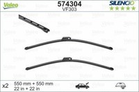 "Valeo Silencio Flach Wischerblatt Satz - Vorne - 22 \"/ 22 \" - FüR Seat Exeo"