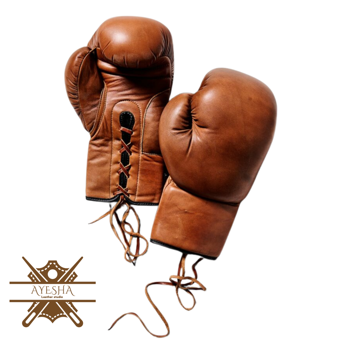 Genuine leather vintage style punching gloves 16oz, boxing