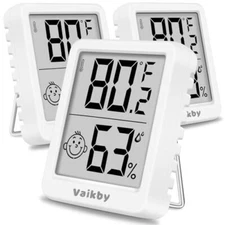 Indoor Humidity Meter Hygrometer 3Pack, Room Thermometer for Accurate White