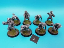 8 x Well Painted Werewolves Werewolf 28mm Fantasy Horror MTO