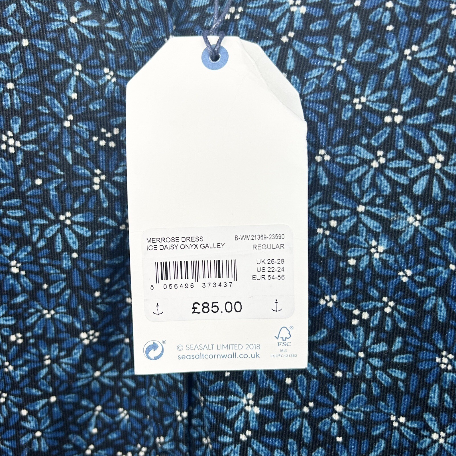 Seasalt Merrose Corduroy Midi Dress Plus Size 2628 Black Blue Floral RRP £85 eBay