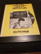 Eddie Fisher Games That Lovers Play Rare Original Promo Poster Ad Framed!