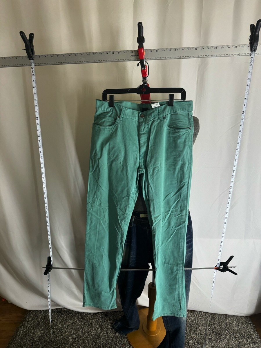 H M Spring Green SLACKS PANTS 33 x 33