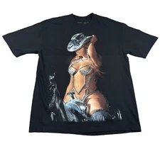 Beyonce Renaissance Tour Shirt Mens Large Black Cowgirl Tee Concert Album 2023
