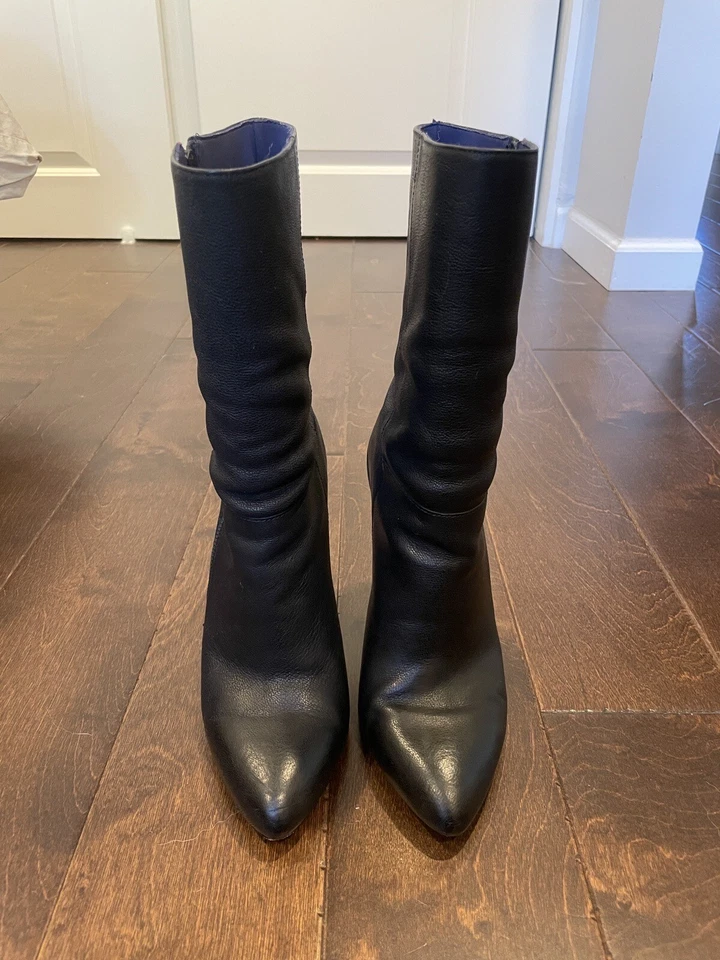 Botas de cuero negras Elie Tahari talla 39,5 Foto 2 de 4