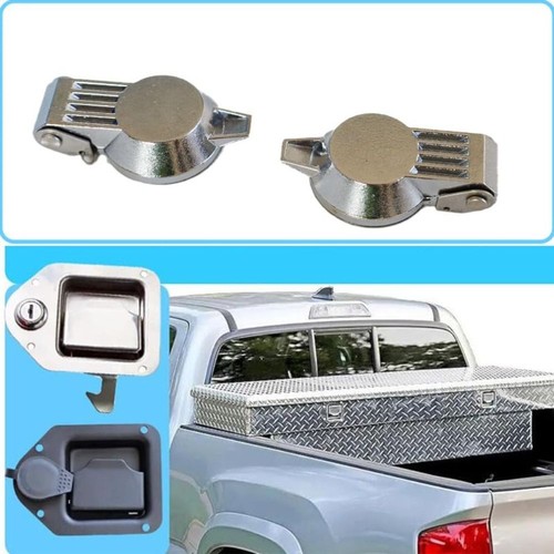 Zinc Alloy Cam Lock Dust Cover Silver Tool Box Lock Power Cabinet - Picture 2 of 14