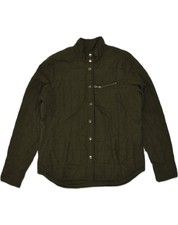 Hurley Womens Quilted Jacket Uk 18 Xl Khaki Polyester Dj05