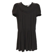 Red Valentino Women’s Black Mini Dress Size XS - S Short Sleeve Designer Party