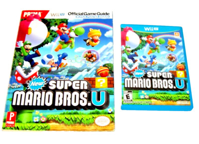 Wii U New Super Mario Bros. Video Game with Prima Official Game Guide Book