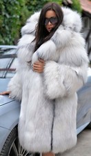 Exclusive Lafuria Arctic Saga Fox Coat S/m