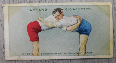 Player's Wrestling & Ju-Jitsu The Hold 13/25 VTG Imperial Tobacco Trading  Card