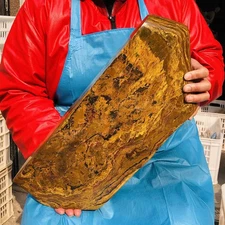 25.45LB Large Natural Tiger's Eye Stone Quartz Crystal Mineral Specimen Healing