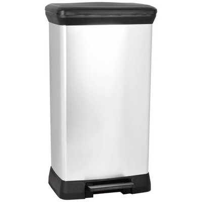 Curver 240643 Deco bin metalics Garbage Can 50L (L x W x D) 390 x