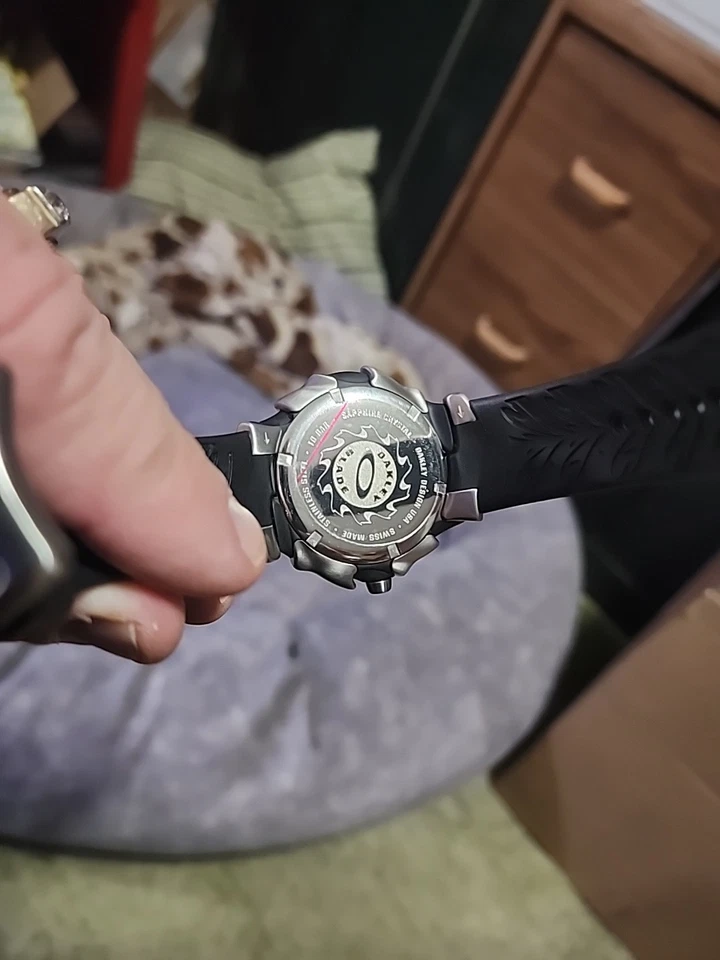 ¡Nuevo! Reloj suizo Oakley Blade 2 - esfera azul Sunburst - acero inoxidable - correa Foto 3 de 4