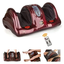 Red Shiatsu Kneading Rolling Foot Massager Health For Circulation & Pain Relief