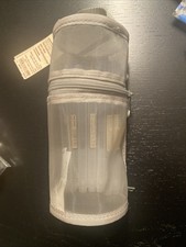 MUJI/Nylon mesh pen case opens vertically  horizontally Plus 11 MUJIPens Japan