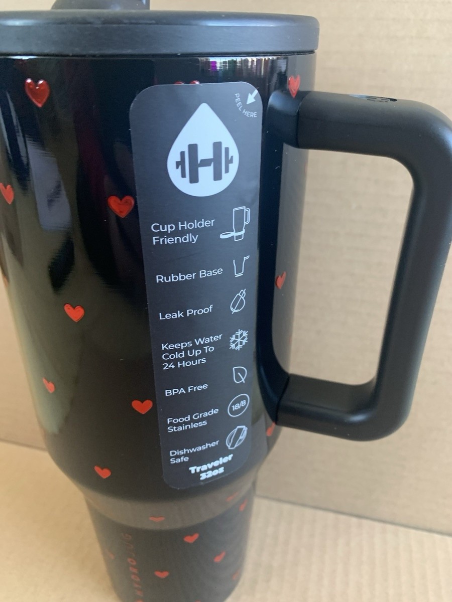 HydroJug Traveler 32oz Queen Of Hearts Limited Edition Cup Black