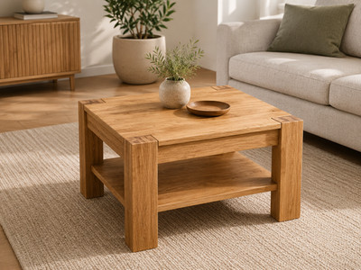 Coffee table living room table wild oak solid k2773 