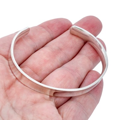 Title: Vintage Pure Silver S999 Open Cuff Bracelet 7.25''