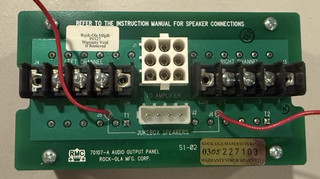 Rock Ola CD Jukebox Audio Output Distribution Panel Part # 70107 A