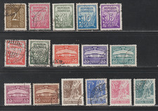 Indonesia 1951-53 SC# 370 - 386 - Sixteen Different Stamps - Used Lot # 04